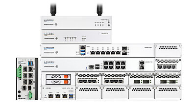 Collage von LANCOM R&S®Unified Firewalls