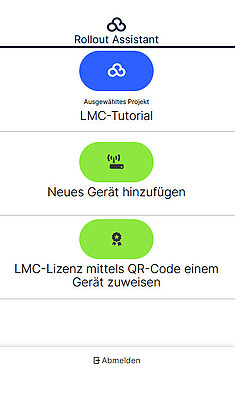 Screenshot Rollout Assistant der LANCOM Management Cloud
